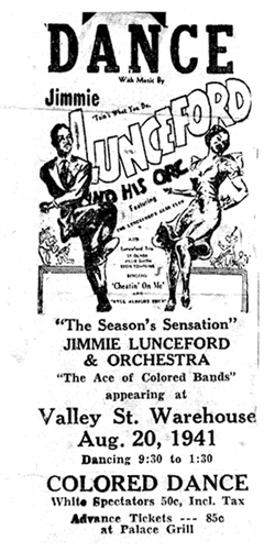Ad to Lunceford dance