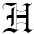 Letter H