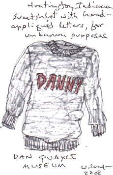DANNY- sweatshirt with hand-applied letters, unknown purposes W Schafer 2008