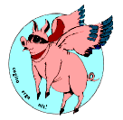 Pigasus the JPT flying pig Iss 11, c 2008 Schafer -readers