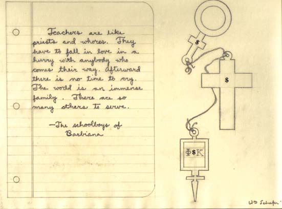 Teachers are like priests and whores