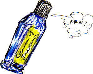Blue bottle-essence of innocence: PEW!