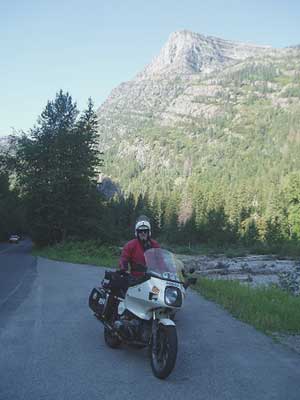 In front of mountain knob