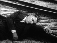 Asleep on tracks