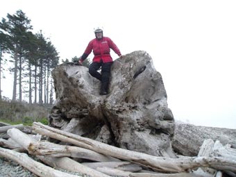 standing on great log 2