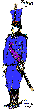 Field Marshal Fibes in blue uni