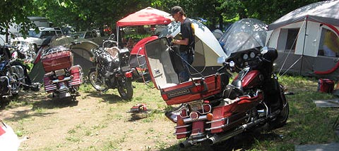 many motorcycles