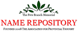 Pete Branch Memorial Name Repository